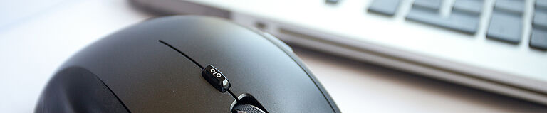 Nahaufnahme einer Computermaus
