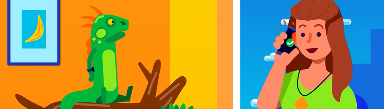 Grafik: Frau telefoniert mit Handy